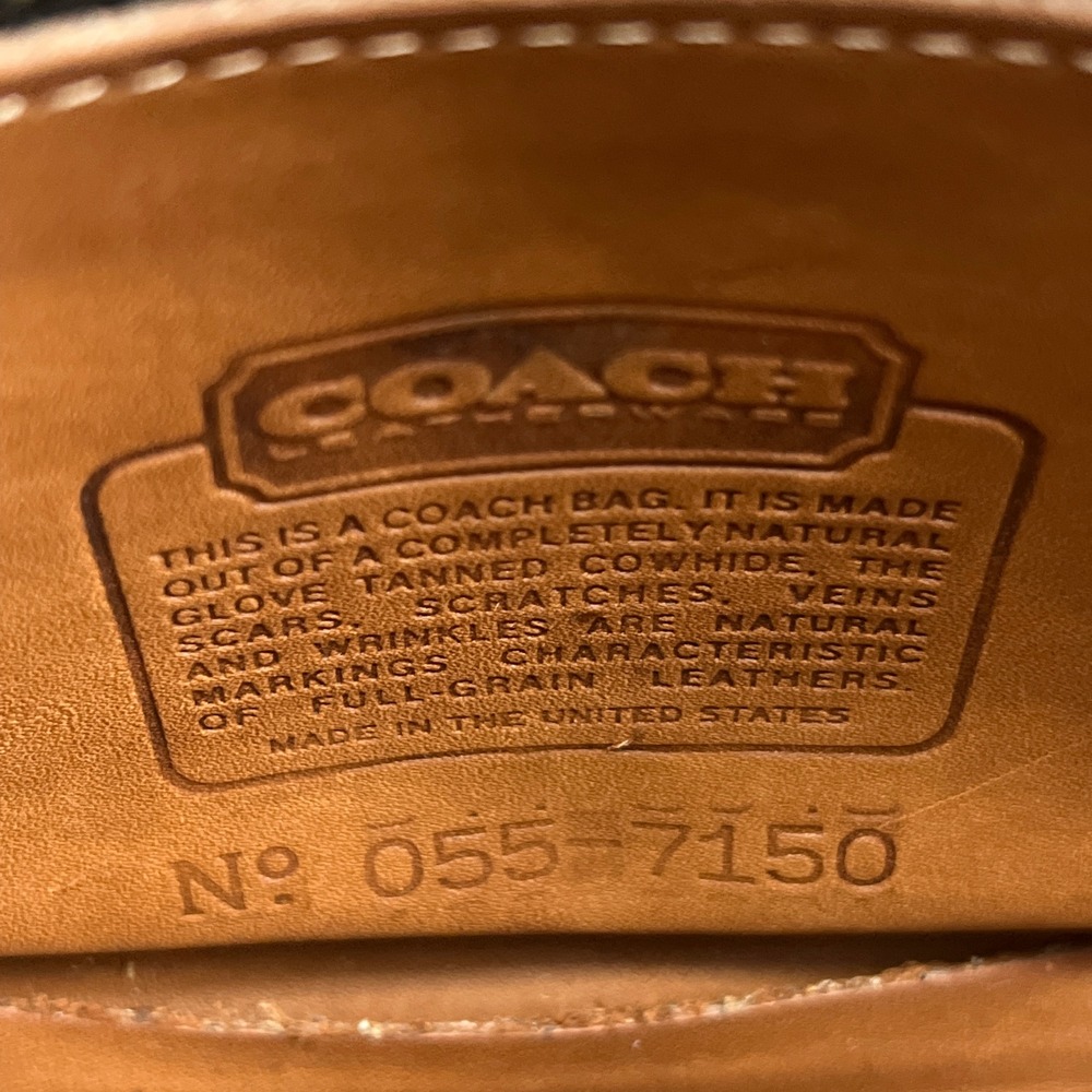 VTG Coach Chrystie Crossbody Bag Brass British Tan Leather USA Made Purse 7150* - Picture 10 of 16